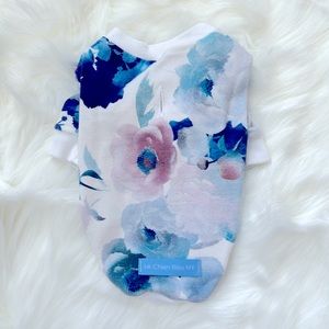 Le Chien Bleu NY Watercolor Floral Tee